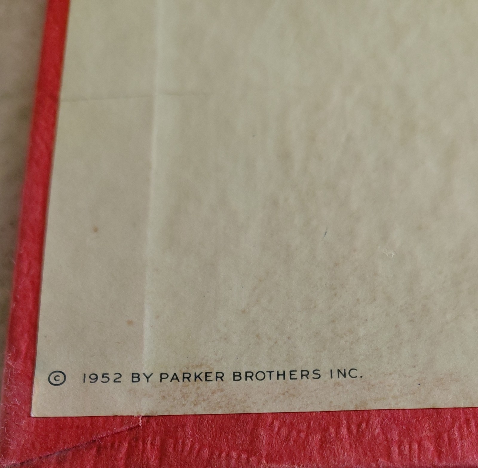 Antique 1952 ACROSS THE CONTINENT GAME BOARD ONLY PARKER BROTHERS 3-Fold USA