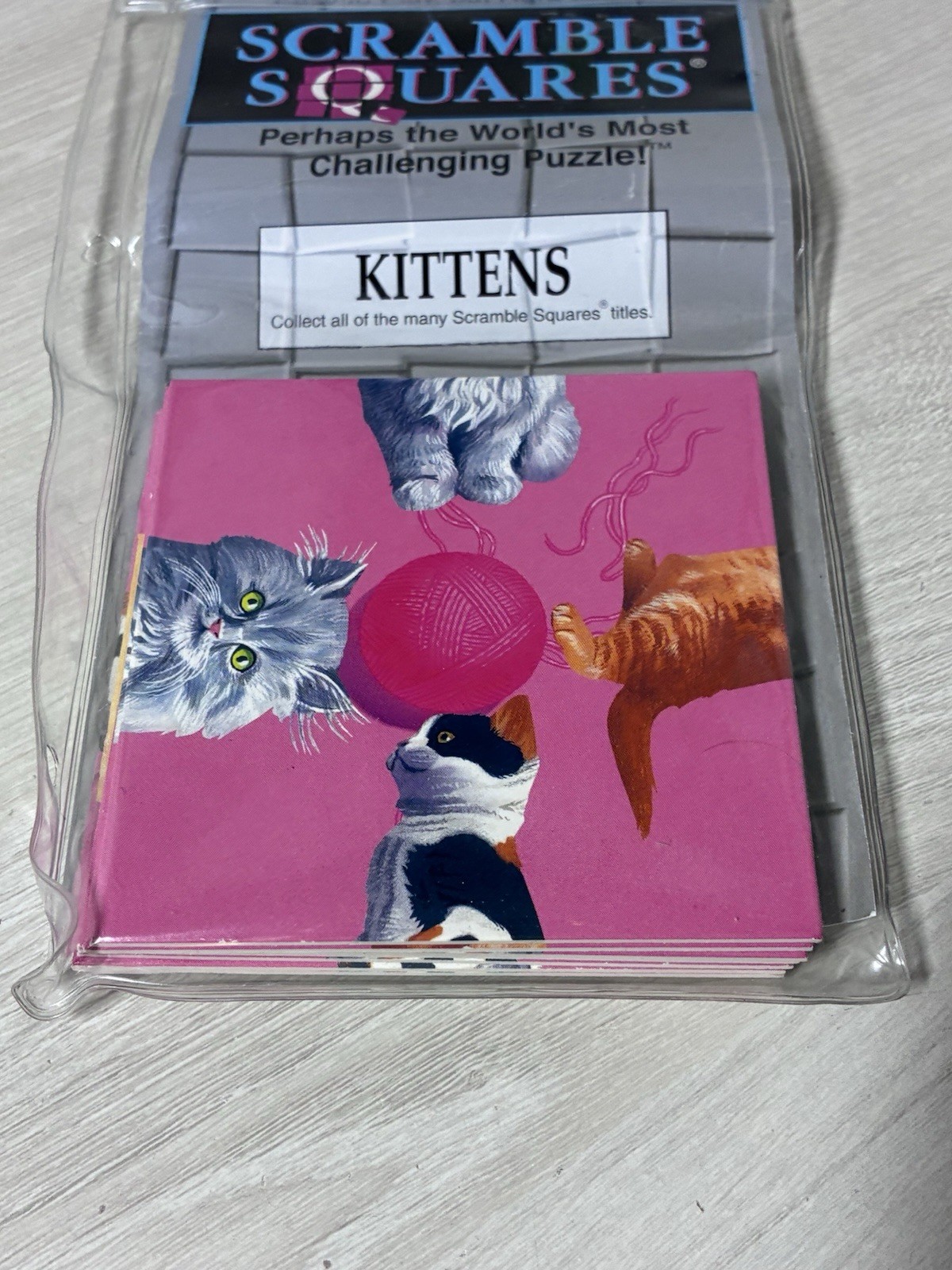 Scramble Squares Kittens Brain Teaser Puzzle Cats Made In USA Complete Ages 4+