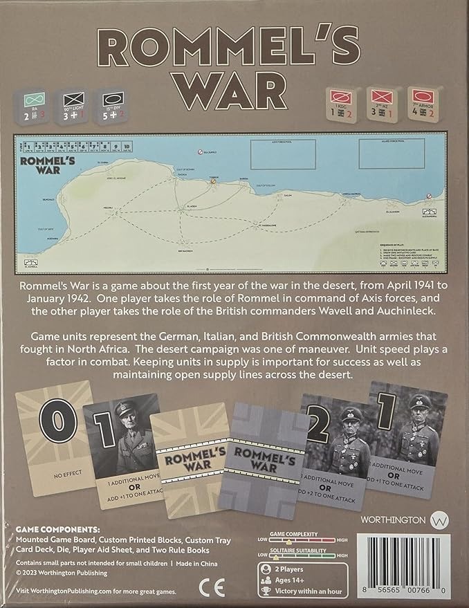Rommel’s War by Worthington Games – SEALED