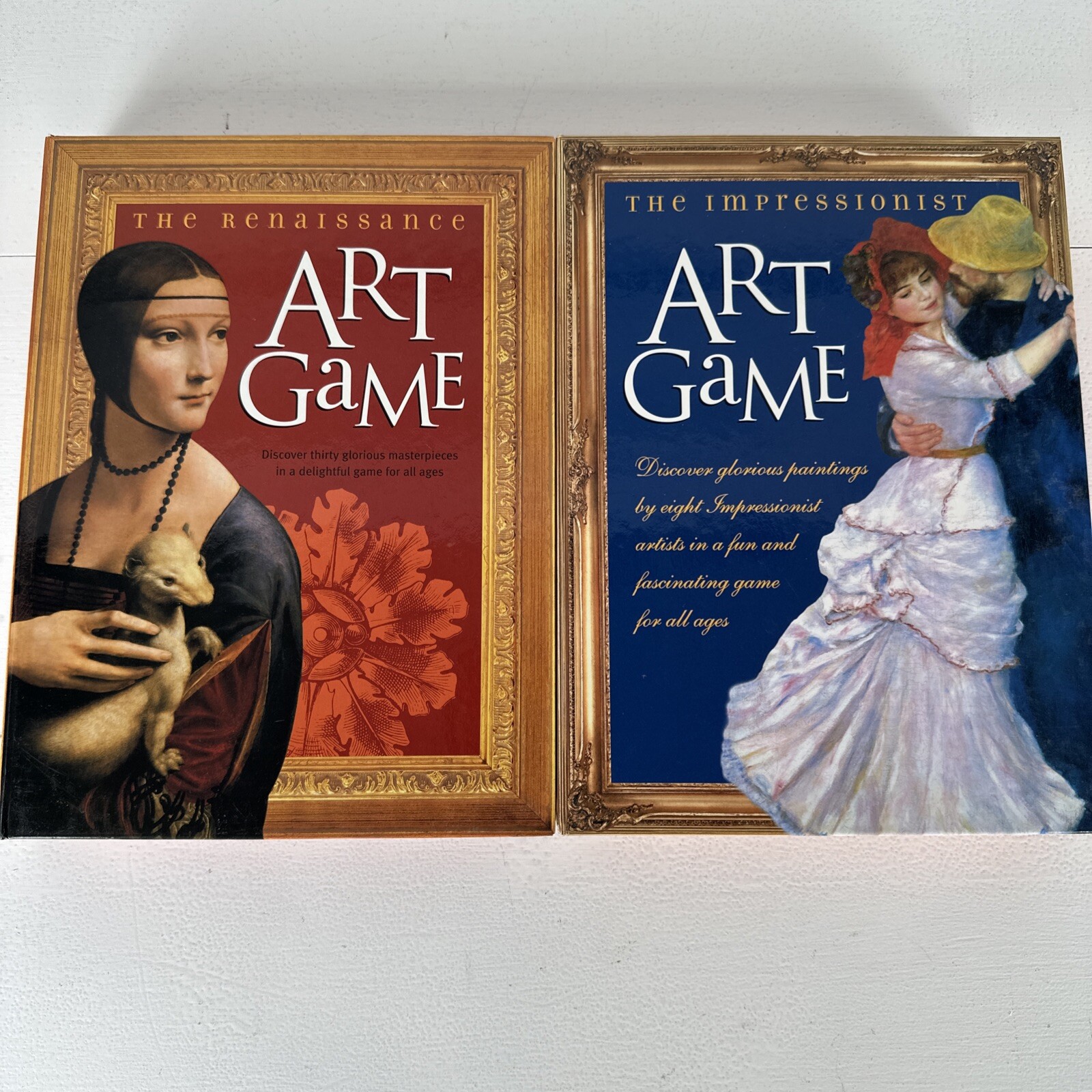Impressionist & Renaissance Art Games Paintings All Ages Book Cards Memory Lot