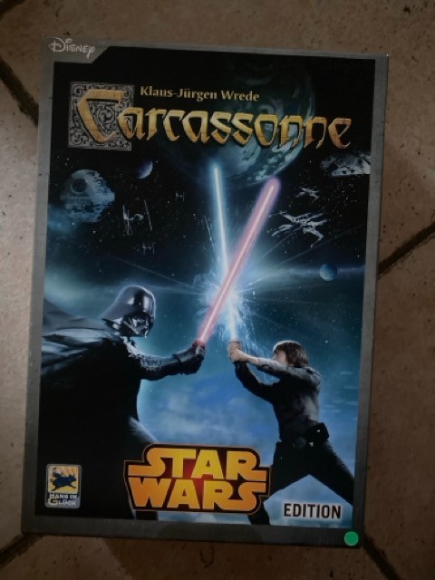 *** CARCASSONNE STAR WARS – excellent tile laying game – MINT ***