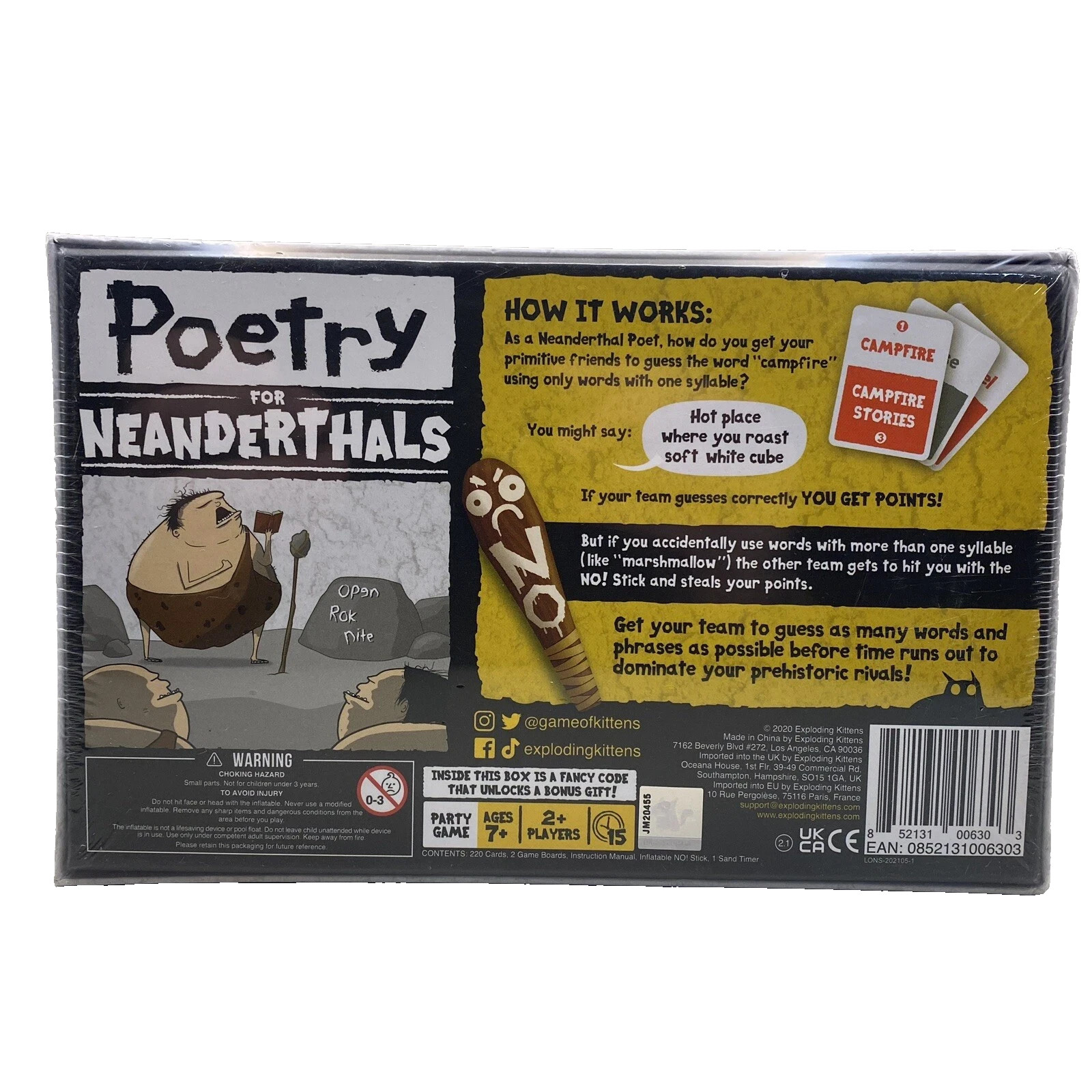 Poetry for Neanderthals
