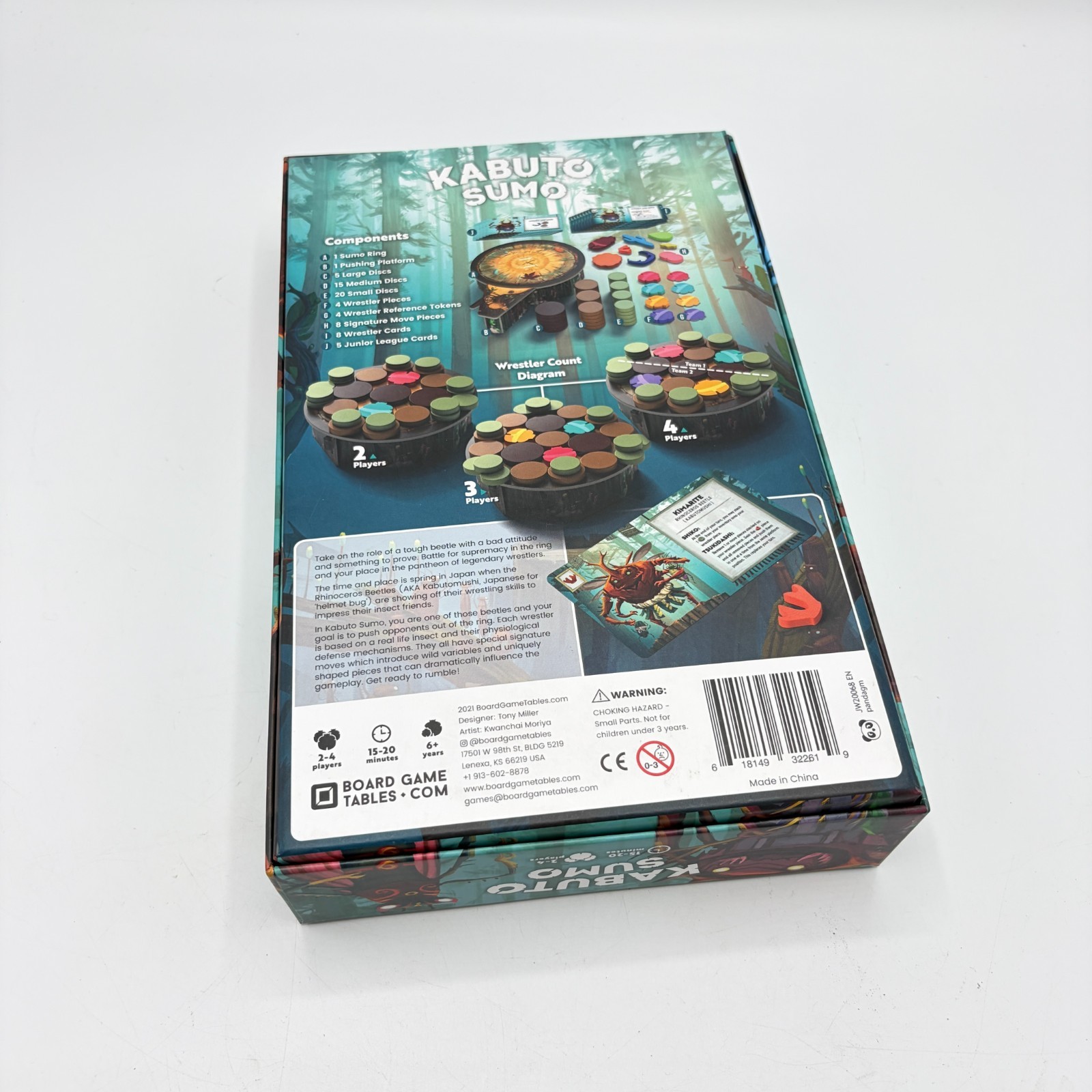 Kabuto Sumo Game – Board Game Tables 2021 Miller Moriya 1st Edition 100% Complet