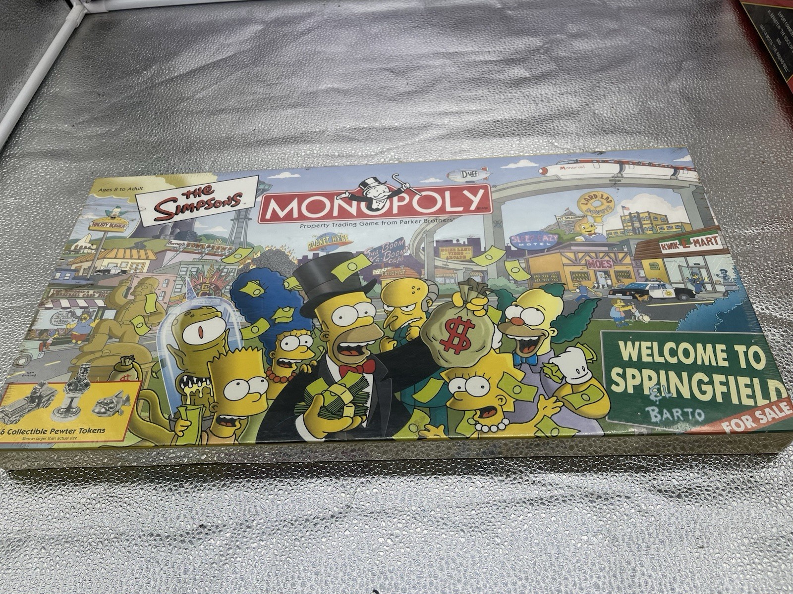 The SIMPSONS Monopoly “Welcome To Springfield” Board Game, Vintage Complete