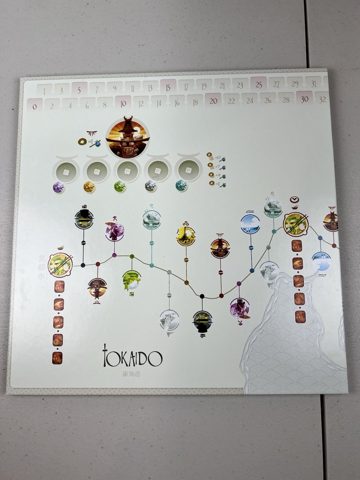 Tokaido Board Game Fun Forge 2012 COMPLETE Excellent