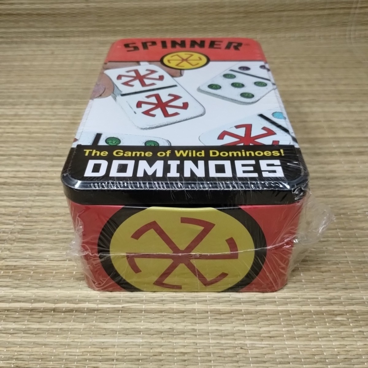 Spinner Colored Dot Dominoes Set with 66 Tiles Wild Gameplay All Ages Sealed New