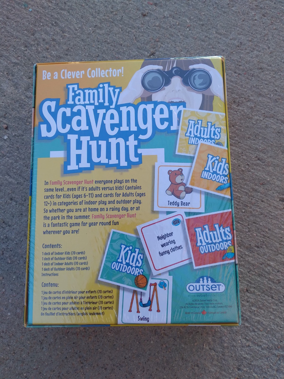 Family Scavenger Hunt Game Card Games NEW Ages 6+ Players 2+