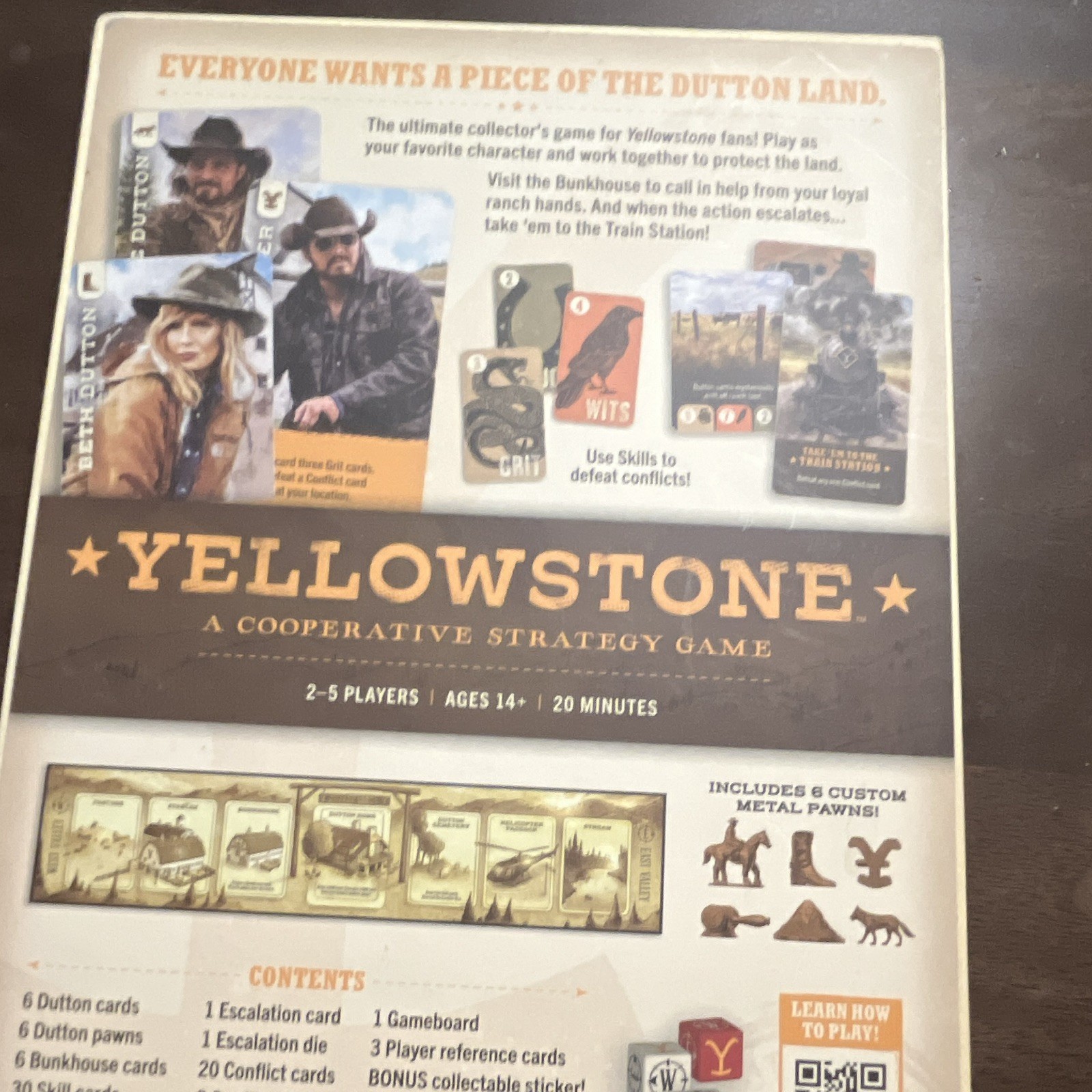 Buffalo Games Yellowstone Cooperative Strategy Board Game 2-5 Players Age 14+