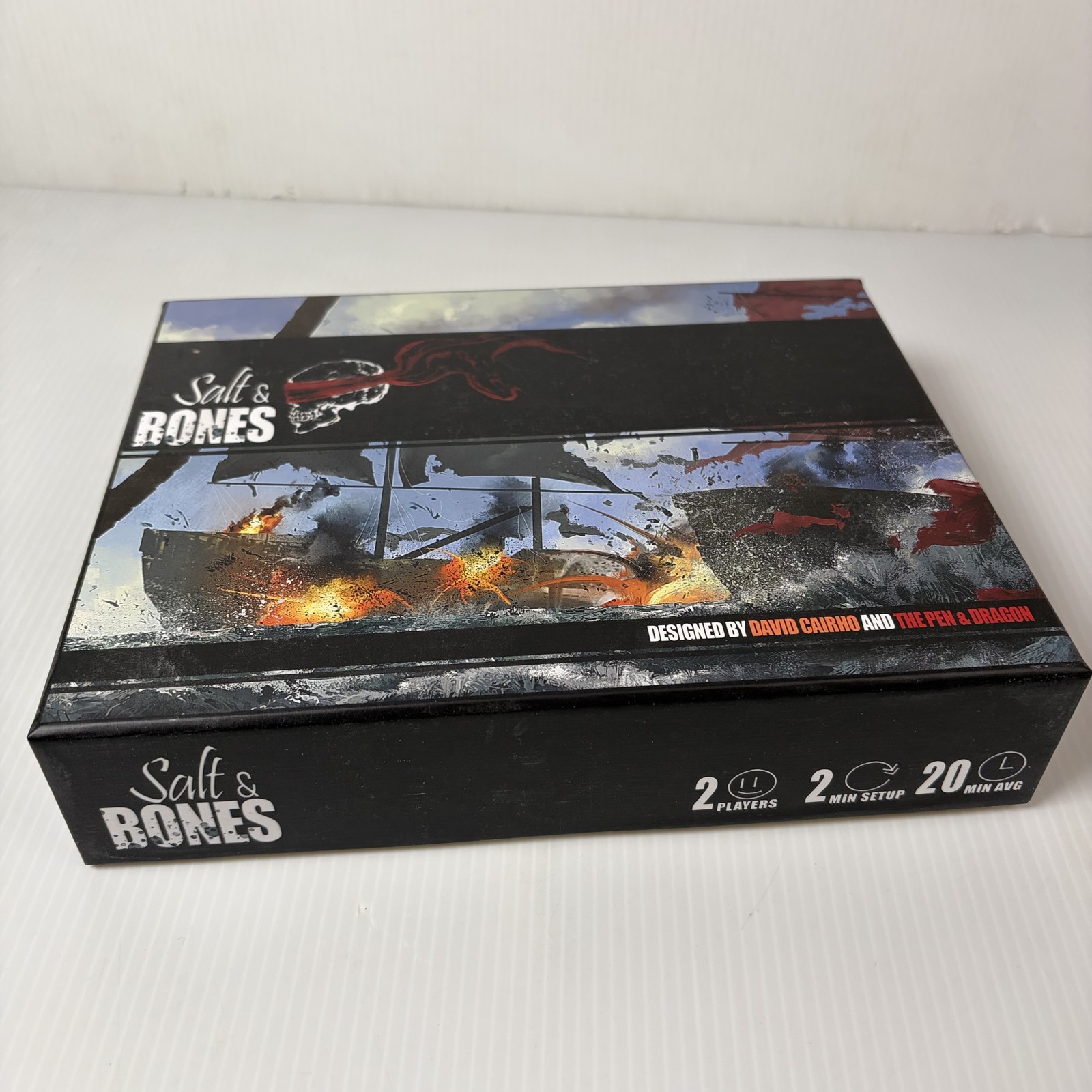 Salt & Bones Board Game The Pen & Dragon 2 Player Naval Combat Strategy