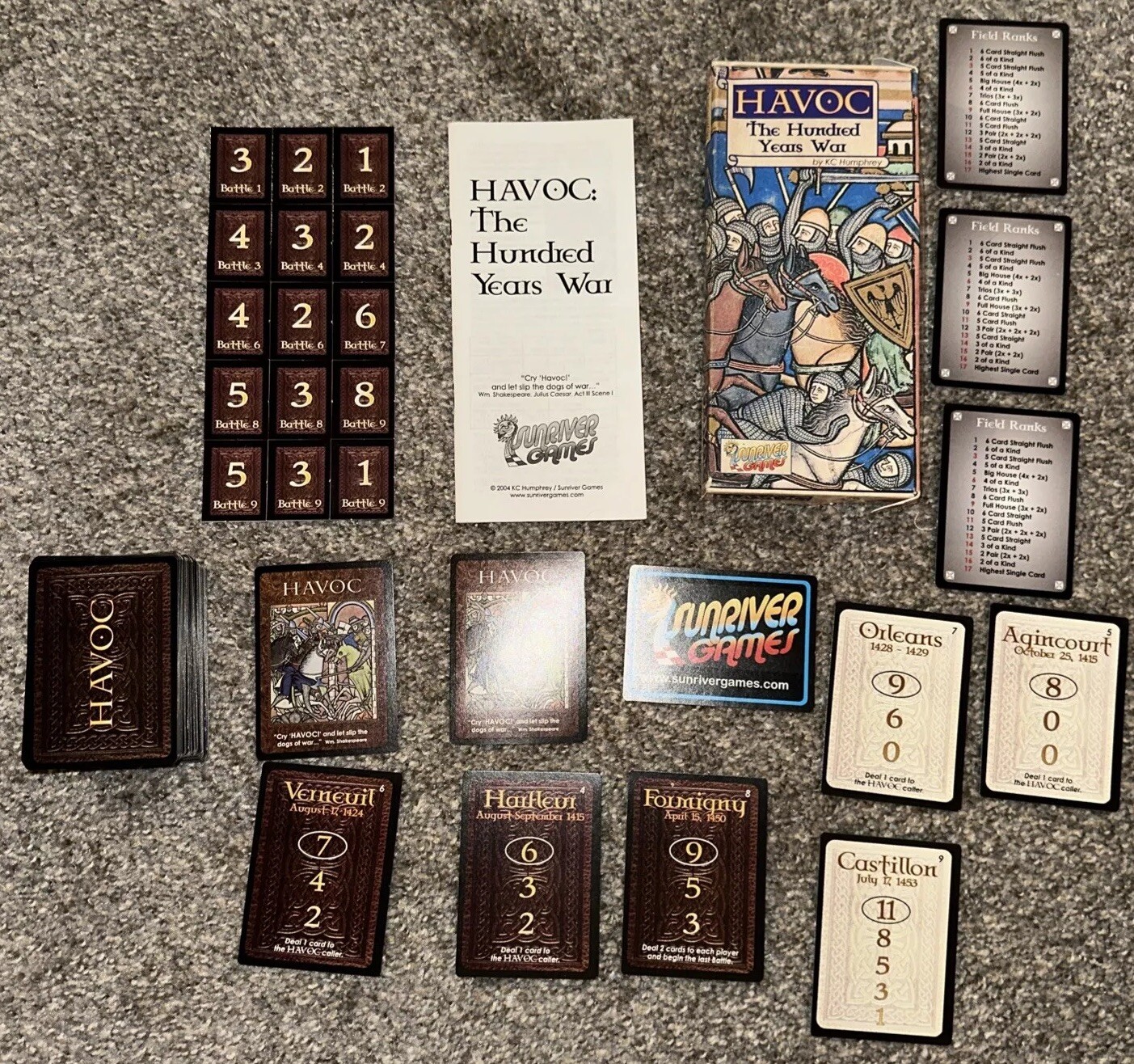 RARE Havoc The Hundred Years War Sunriver Games
