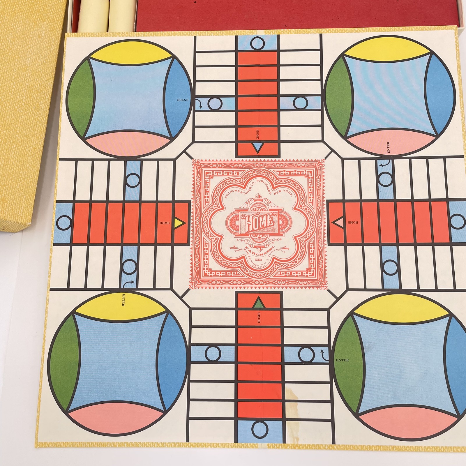 Vintage 1975 Parcheesi Board Game Selchow & Righter Royal Game of India Complete