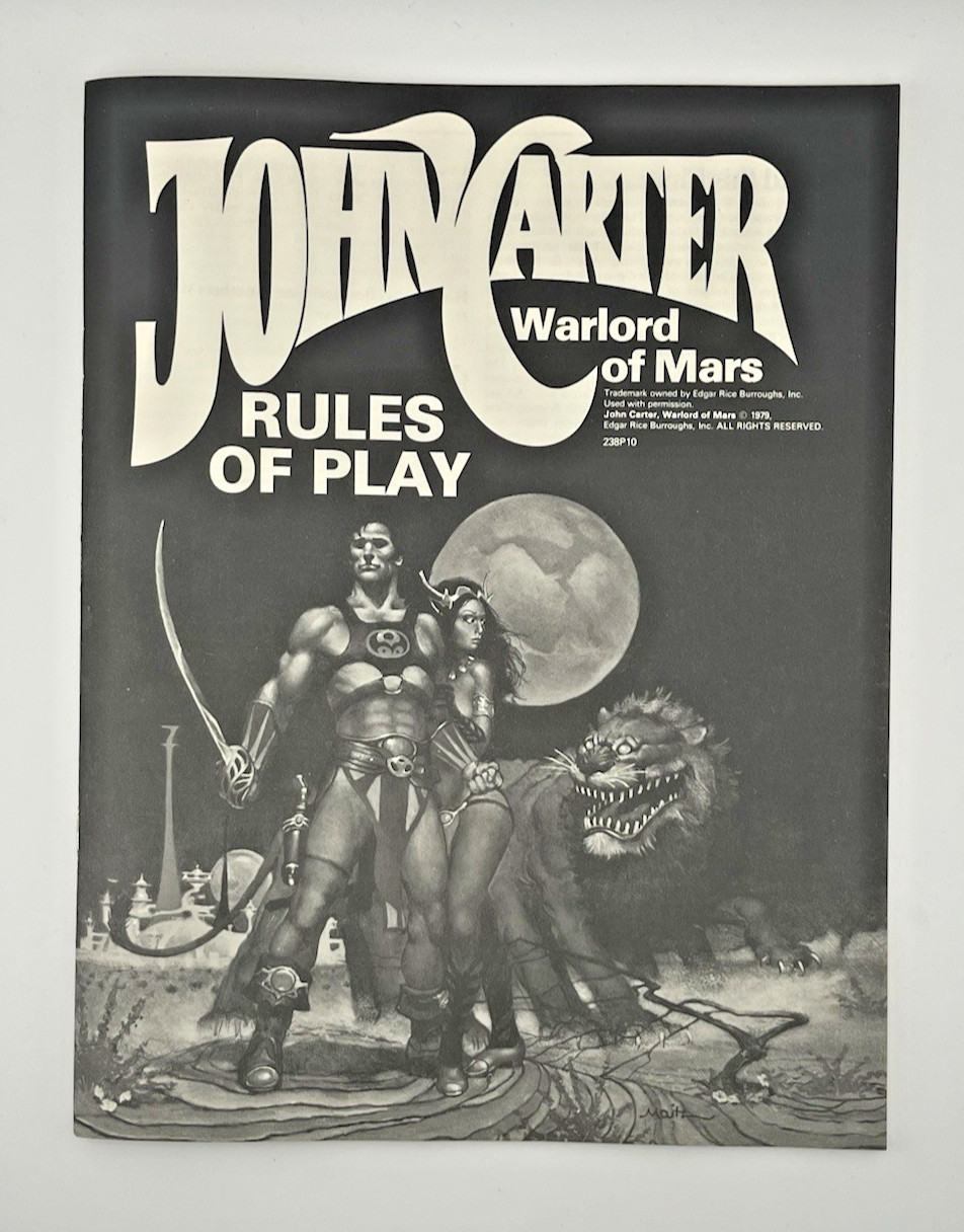 RARE 1979 Vintage NEW SPI John Carter Warlord of Mars Adventure Game – Open Box