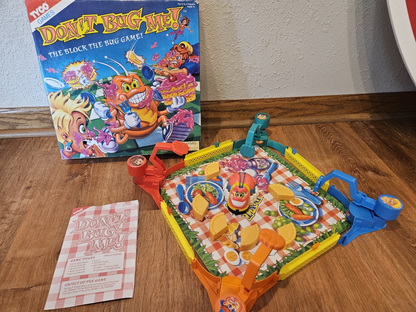 Vintage Tyco Don’t Bug Me Board Game 1994 2 to 4 Players