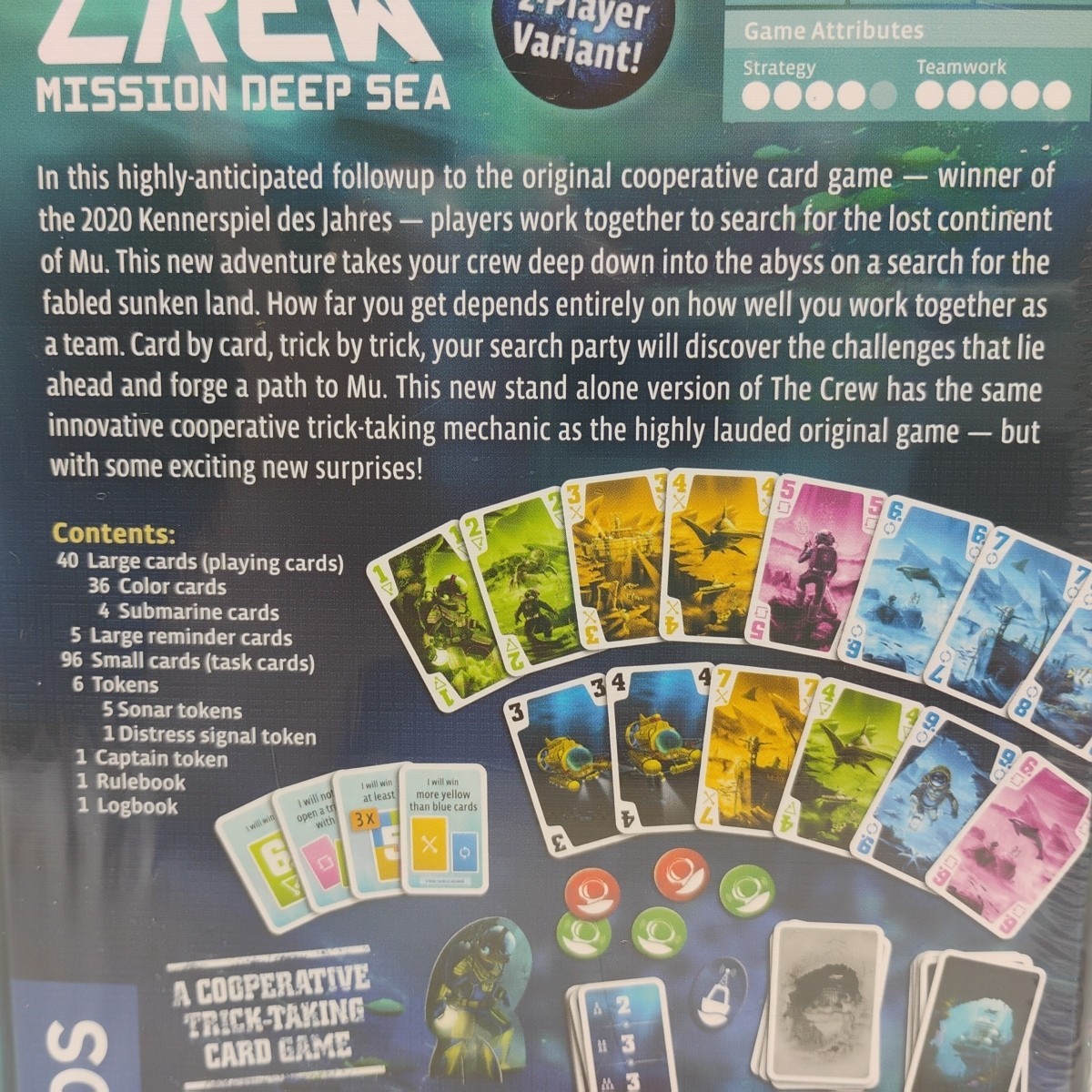 Thames & Kosmos The Crew: Mission Deep Blue Sea Co-Op Card Game