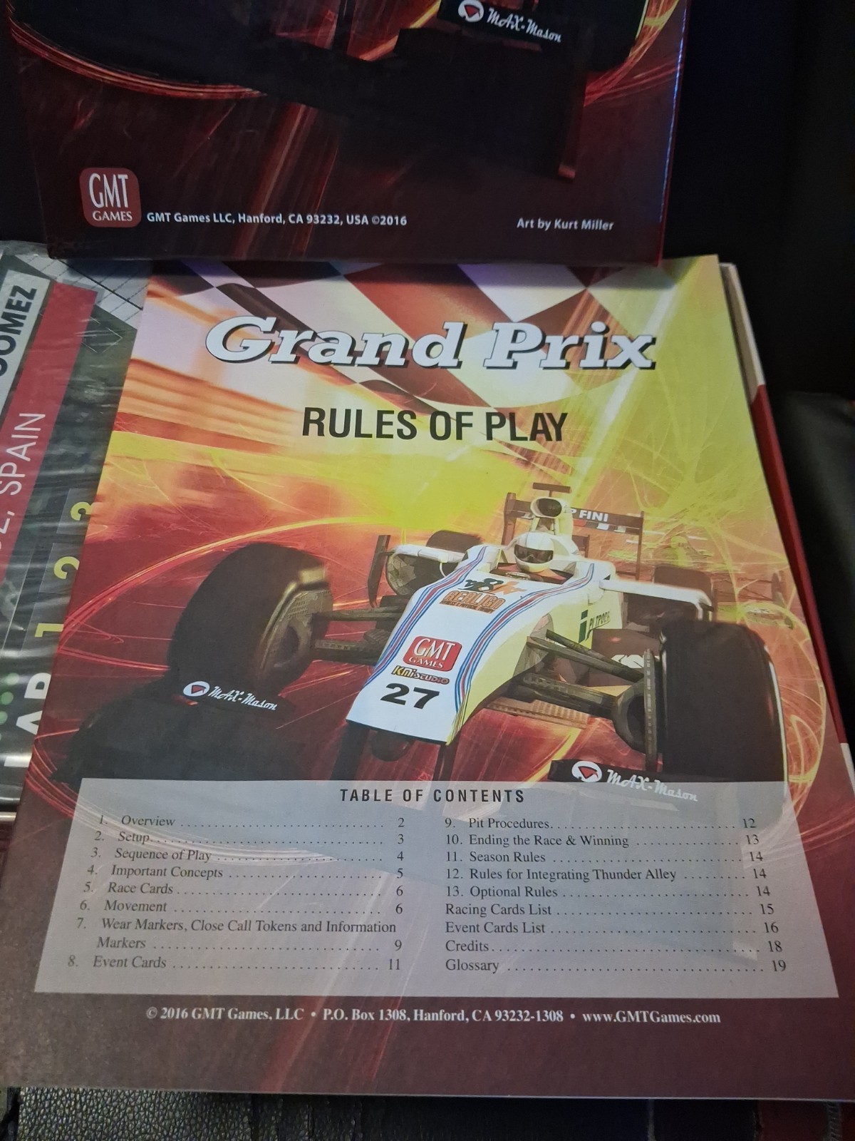 Grand Prix Board Game GMT Games COMPLETE! PRISTINE!