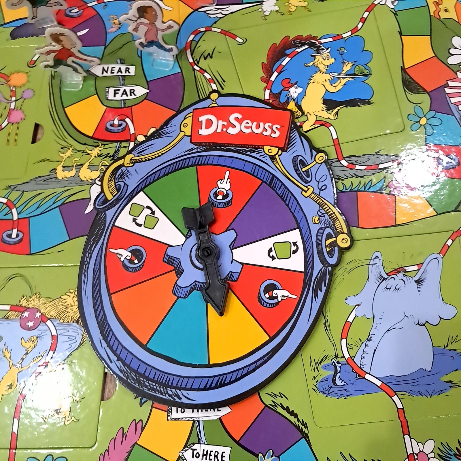 Dr. Seuss Surprise Slides Board Game Preschool kids Cat in the Hat Wonder Forge