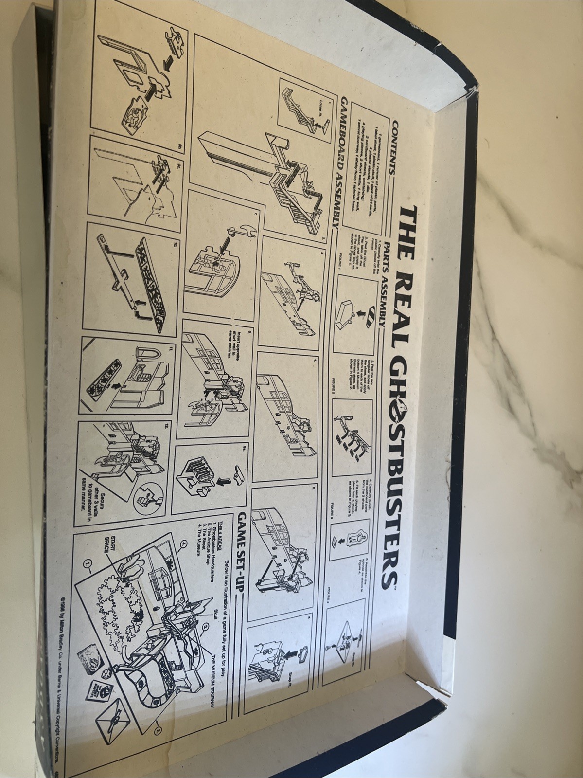 Vtg The Real Ghostbusters Game 1986 by Milton Bradley 3D Boardgame