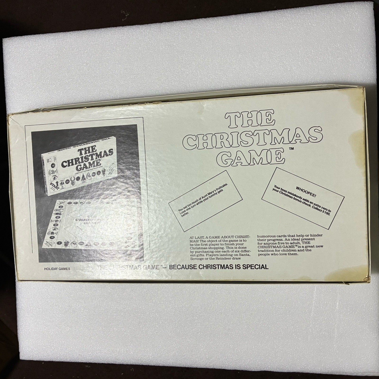 The Christmas Game Vintage Board Game Holiday Games 1980 Rare Good Condition