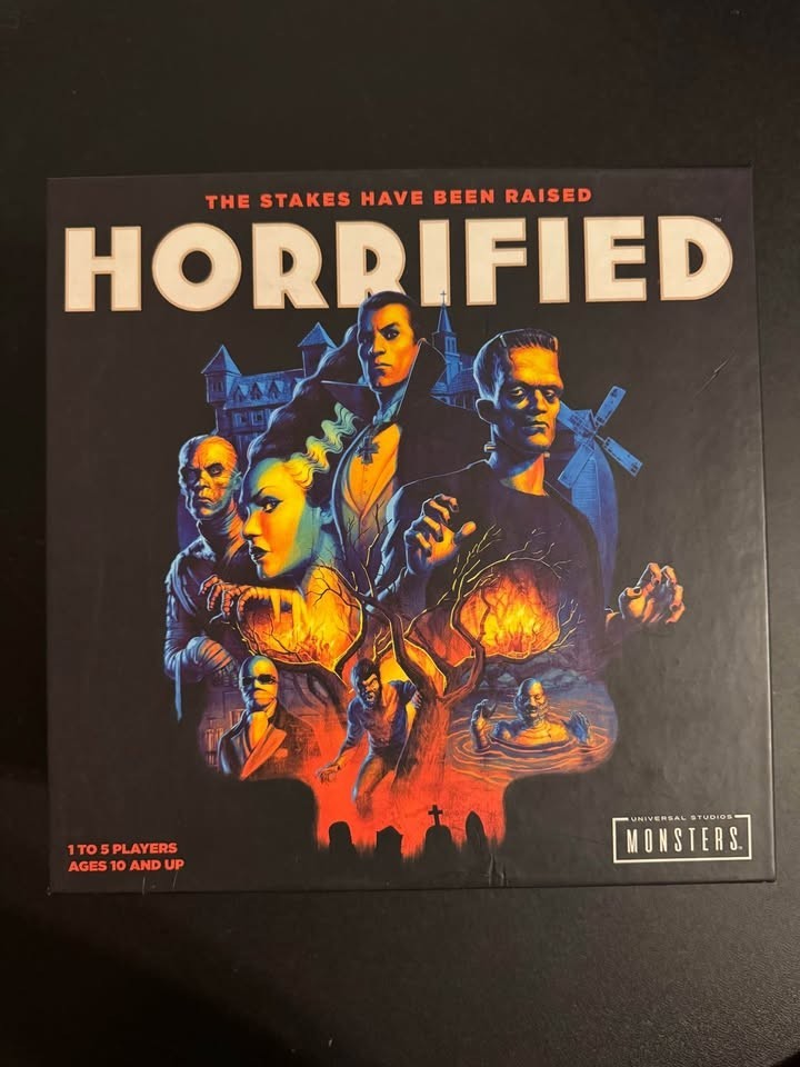 Horrified Universal Monsters Board Game + Free Disney Haunted Mansion Board Game
