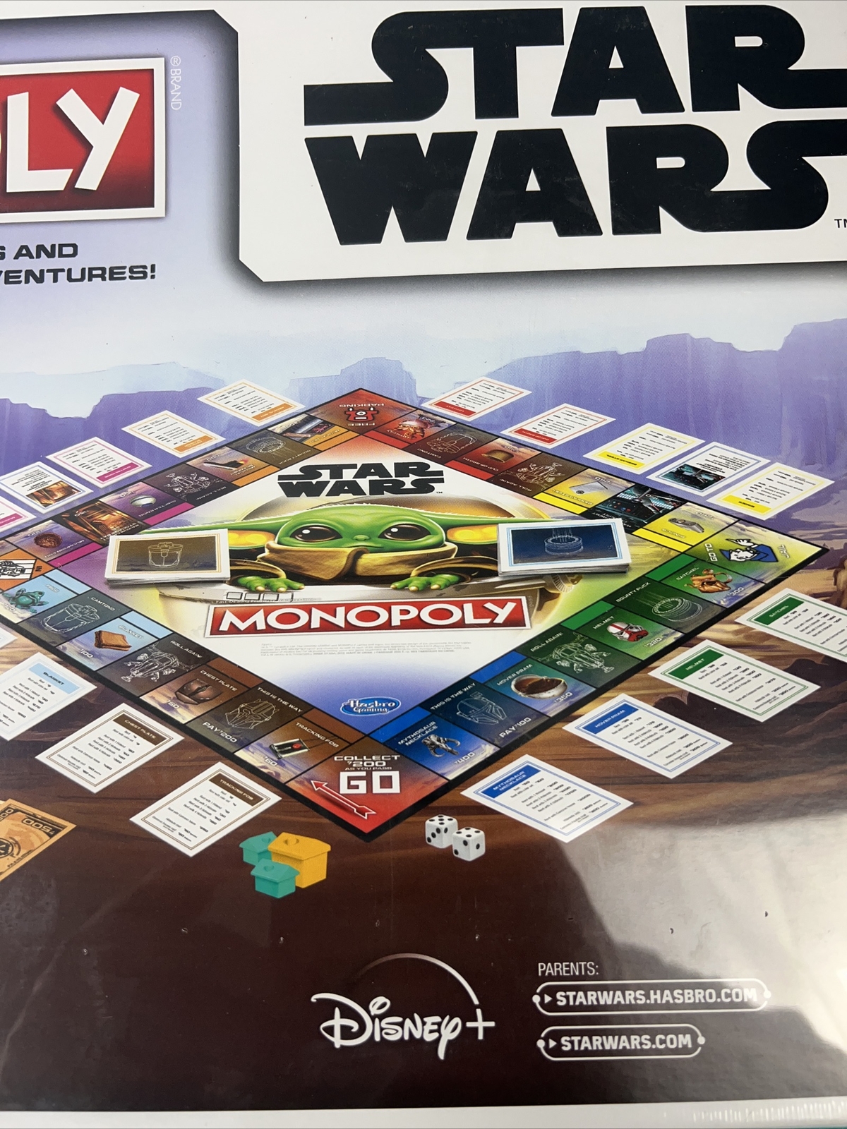 🔥 Star Wars Mandalorian The Child Grogu Limited Edition Monopoly Game SEALED