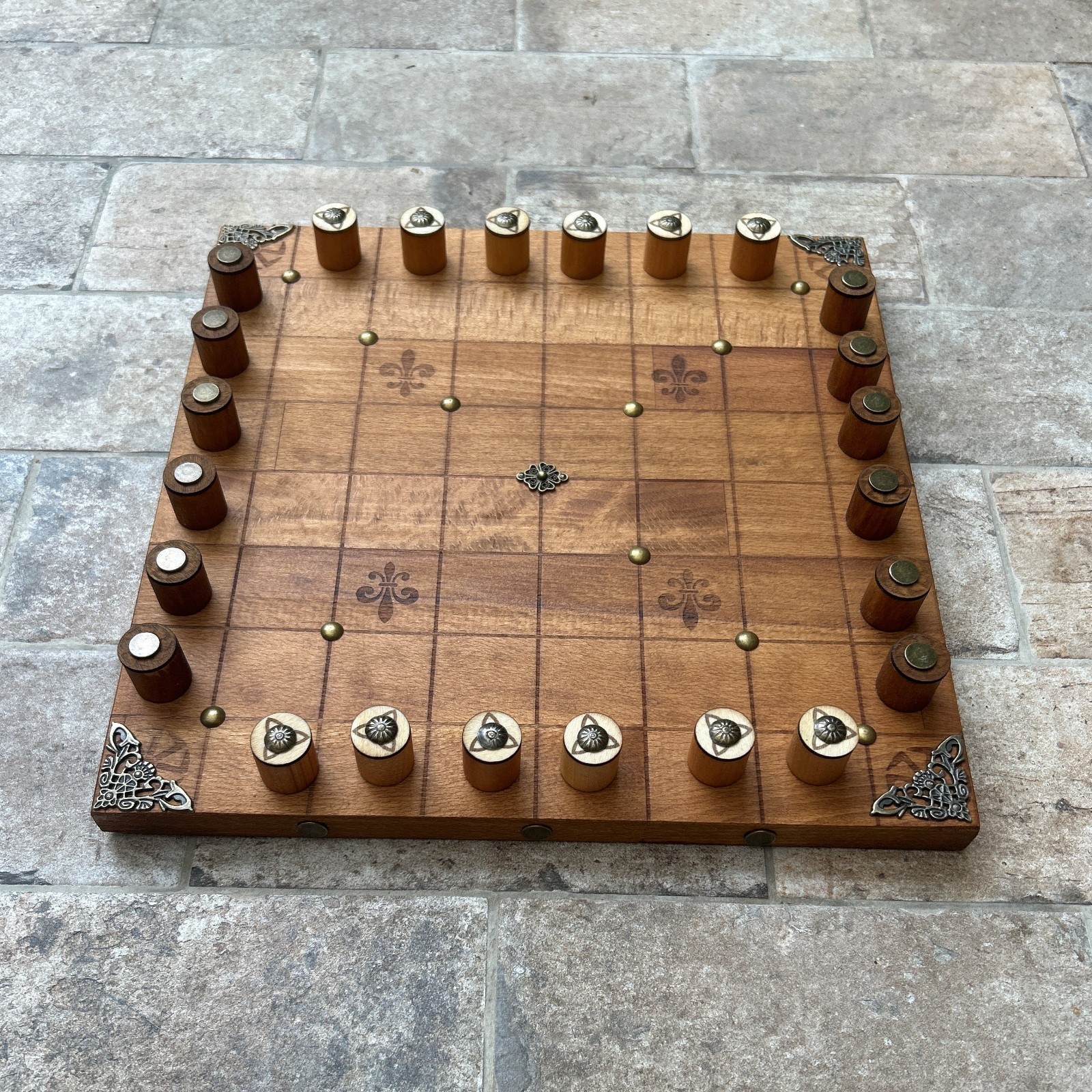 Victorian Industrial LOA Game Board “Lines of Action Steampunk Game Board