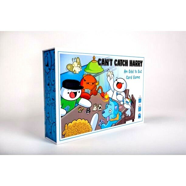 New Can’t Catch Harry – An Odd is Out Card Game w/ Pieces Ages 6+ 2-6 Players