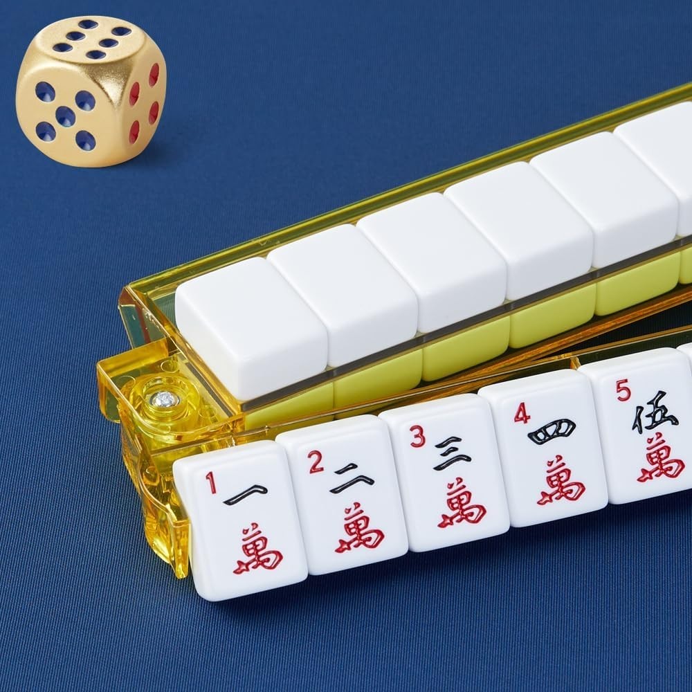 Mahjong Racks with Pushers, Clear Acrylic American Majiang Tile Racks, Enhanc…