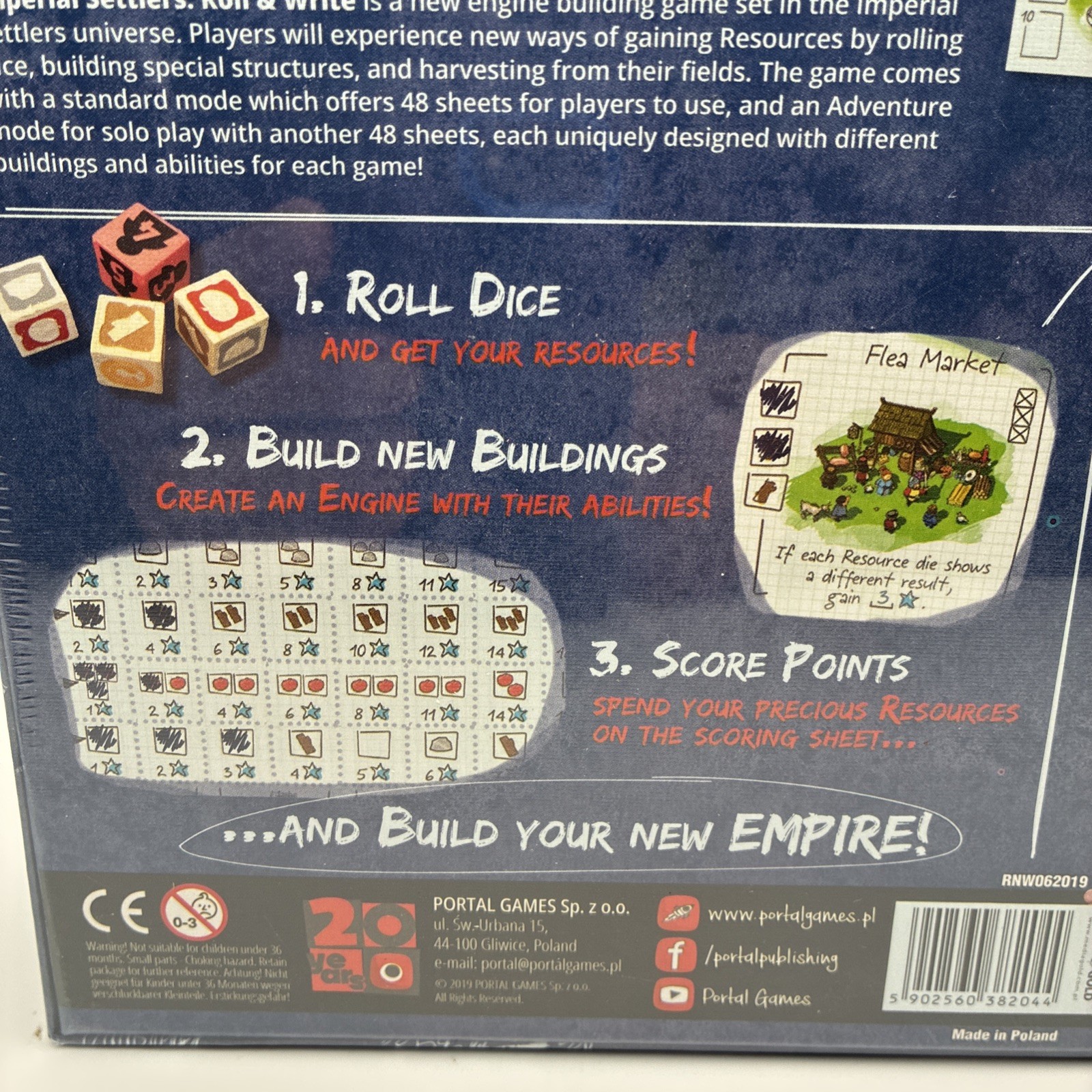 Imperial Settlers: Roll and Write by Ignacy Trzewiczek Portal Games New Sealed