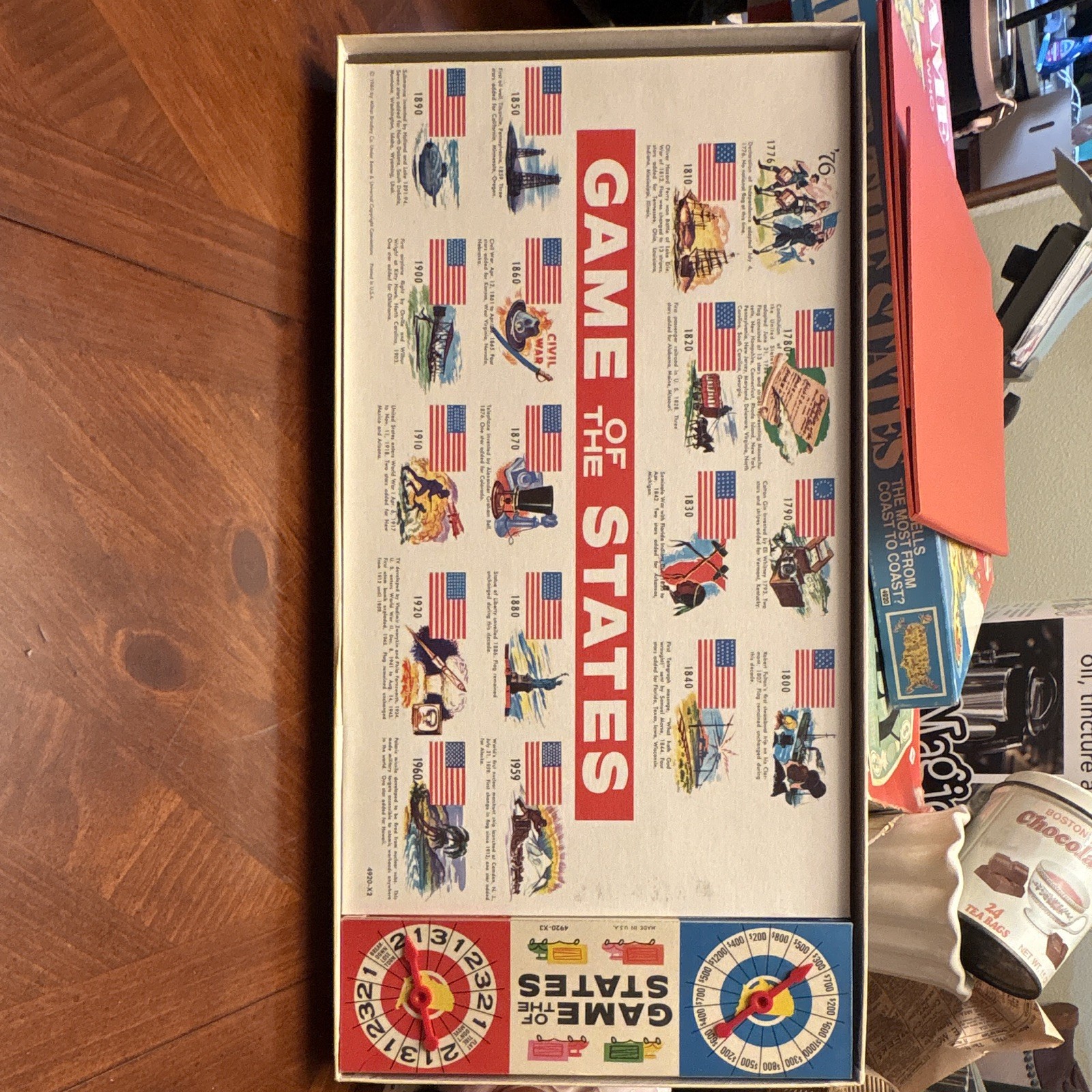 Milton Bradley Game of the States Geography Board Game, Map Board, 2+, Ages 7-14