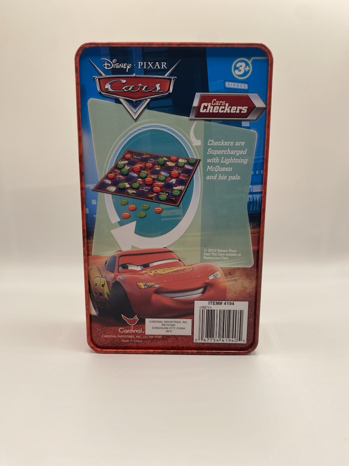 Disney Pixar Cars Checkers With Jumbo Checkers & Mat Board Game