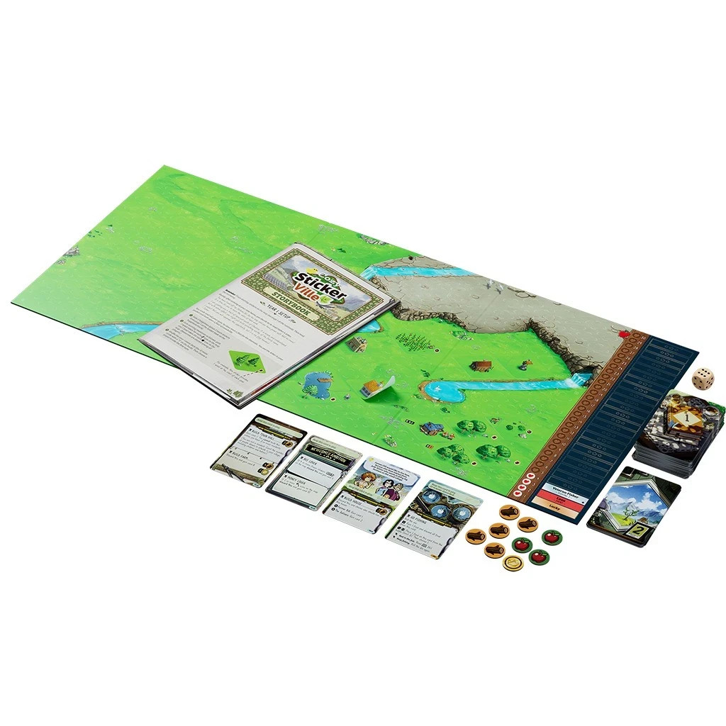 Cozy Stickerville Board Game by Unexpected Games NEW in Box