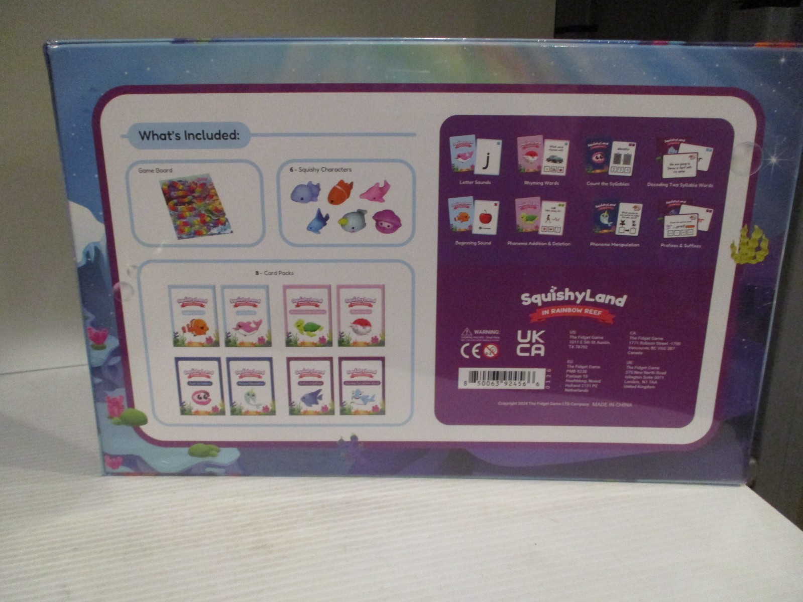 SQUISHYLAND IN RAINBOW REEF Educational & Phonics Learning Activities Game