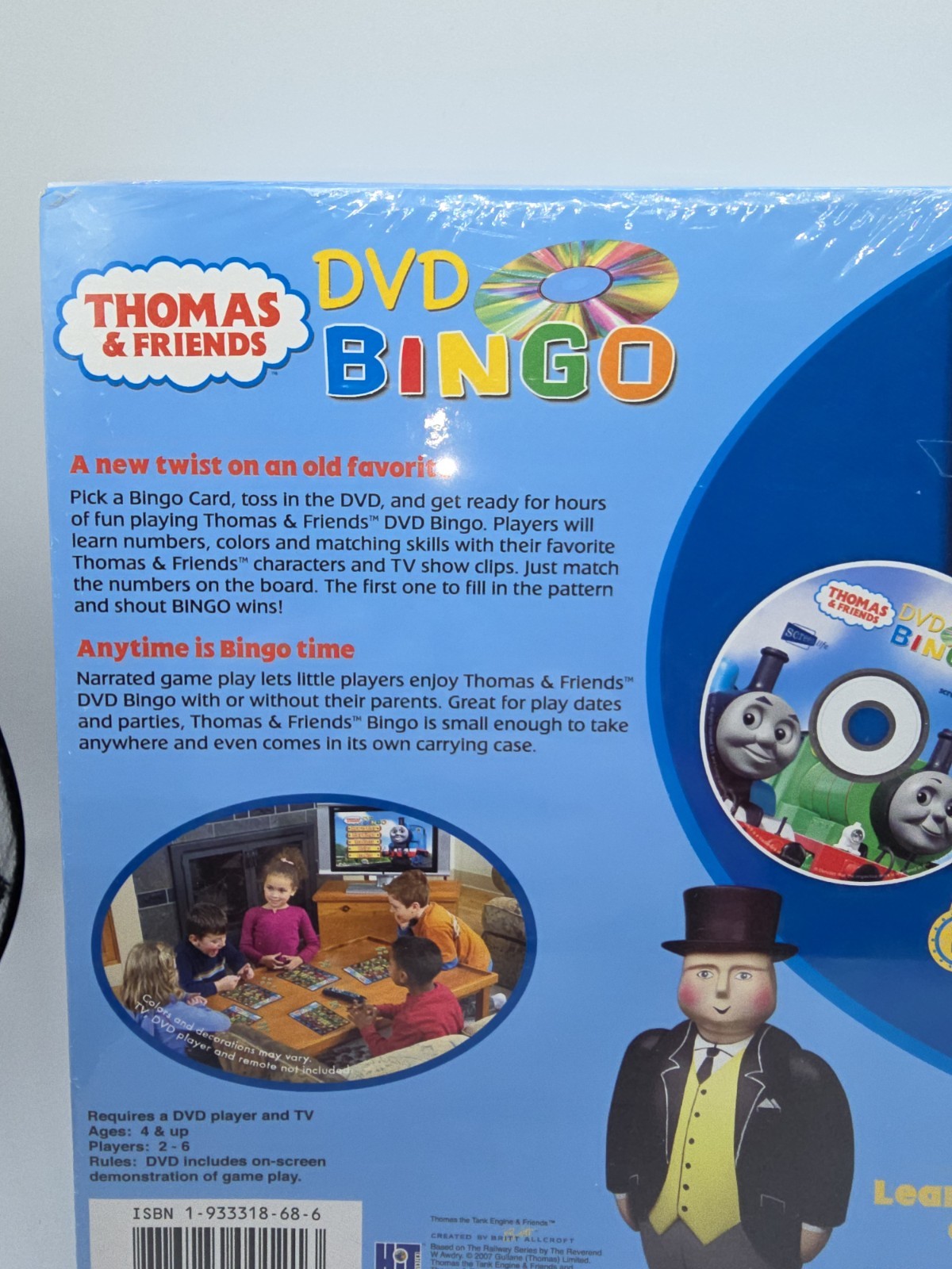 Thomas & Friends DVD Bingo Game Sealed Screenlife Kids Board Game 2–6 Players