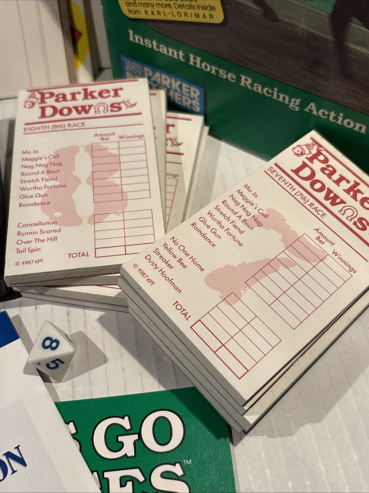 Let’s Go To The Races VCR Game Parker Brothers 4-16 Players Vintage