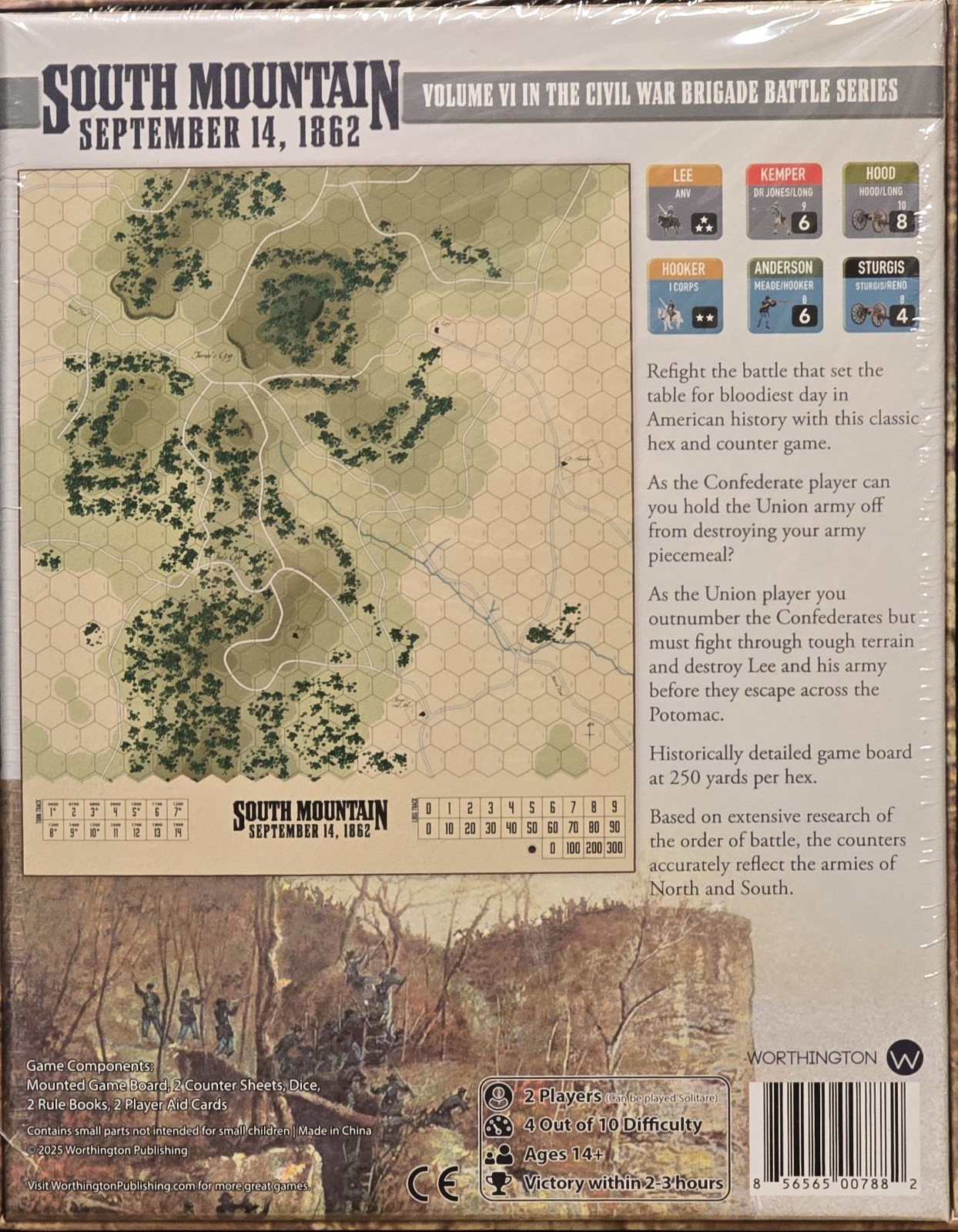 Worthington Games South Mountain 1862 New In Shrink Wrap Fast Shipping