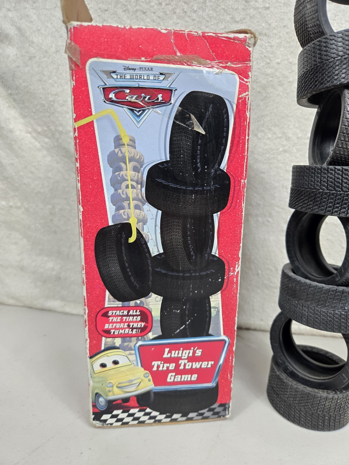 2010 Cardinal Disney Pixar Cars Luigi’s Tire Tower Game (READ)