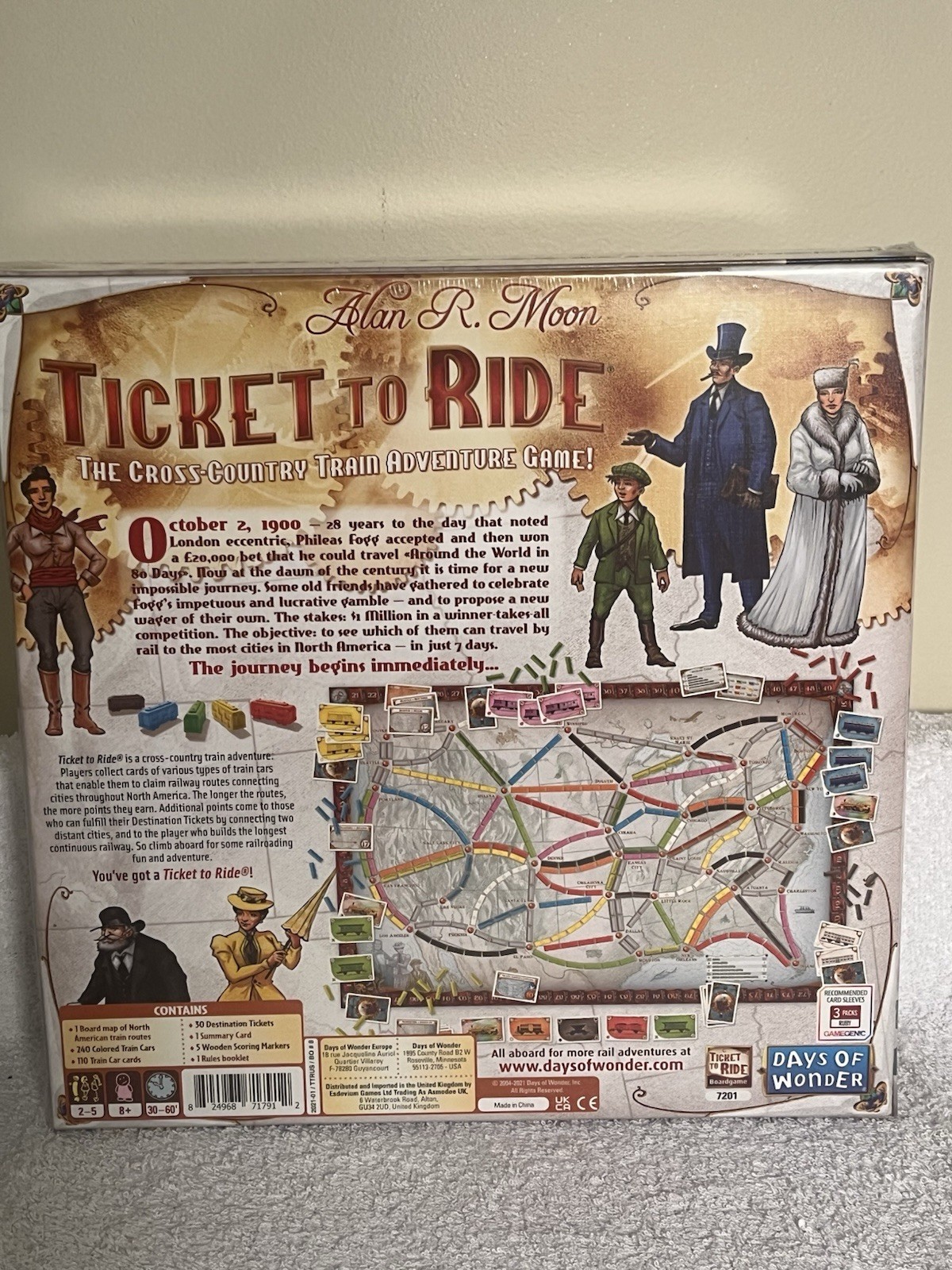 [NEW SEALED] Ticket To Ride Board Game – Days Of Wonder / Alan R. Moon