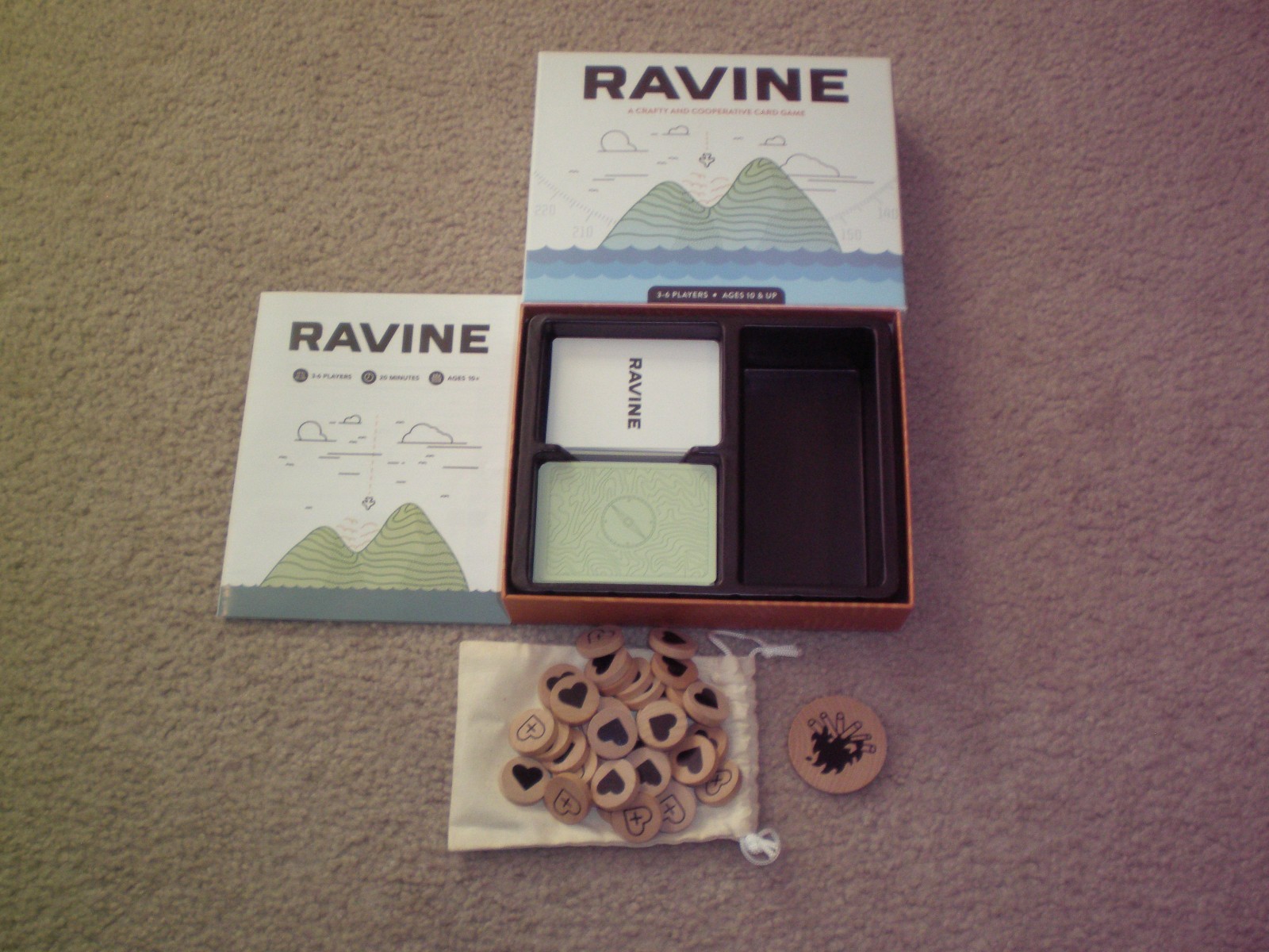 Ravine A Crafty and Cooperative Card Game by Stellar Factory Very Good& Complete