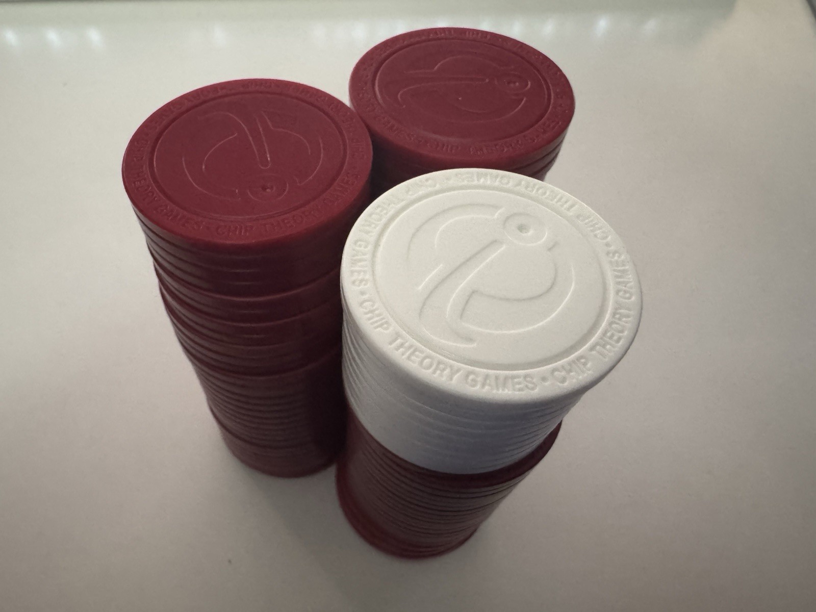 Health Chips Red (80) & White (10) & Tray, Elder Scrolls BotSE Chip Theory Games