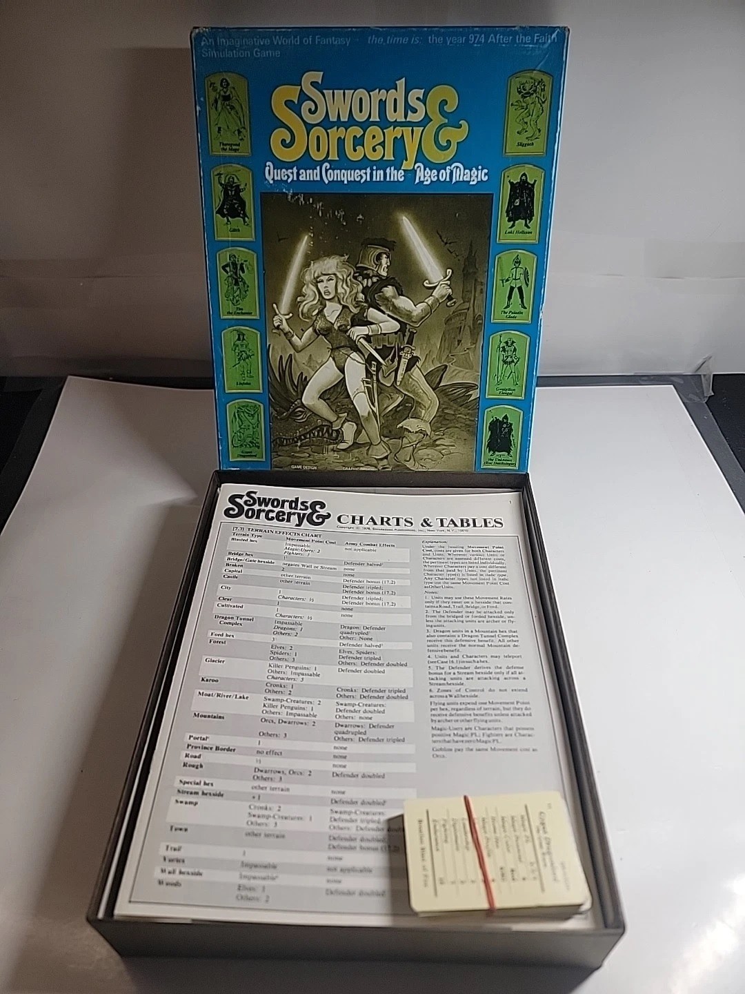 Swords & Sorcery Quest and Conquest in the Age of Magic NEW UNPUNCHED SPI 1978