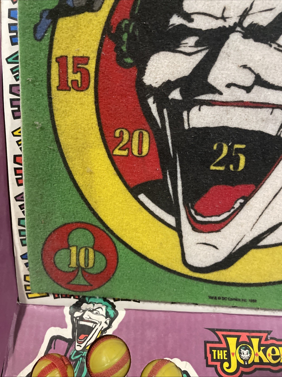 Vintage 1989 The Joker Fun Darts Game Spectra Star DC Comics 4501 Rare