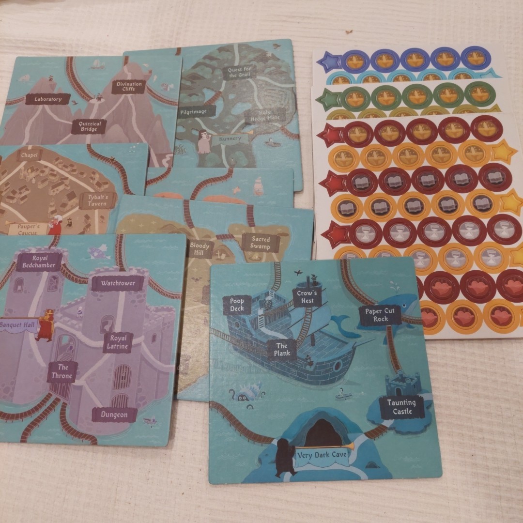 DELUXE Four Humours Adam’s Apple Games “A Game of Wits and Guts” Open Box
