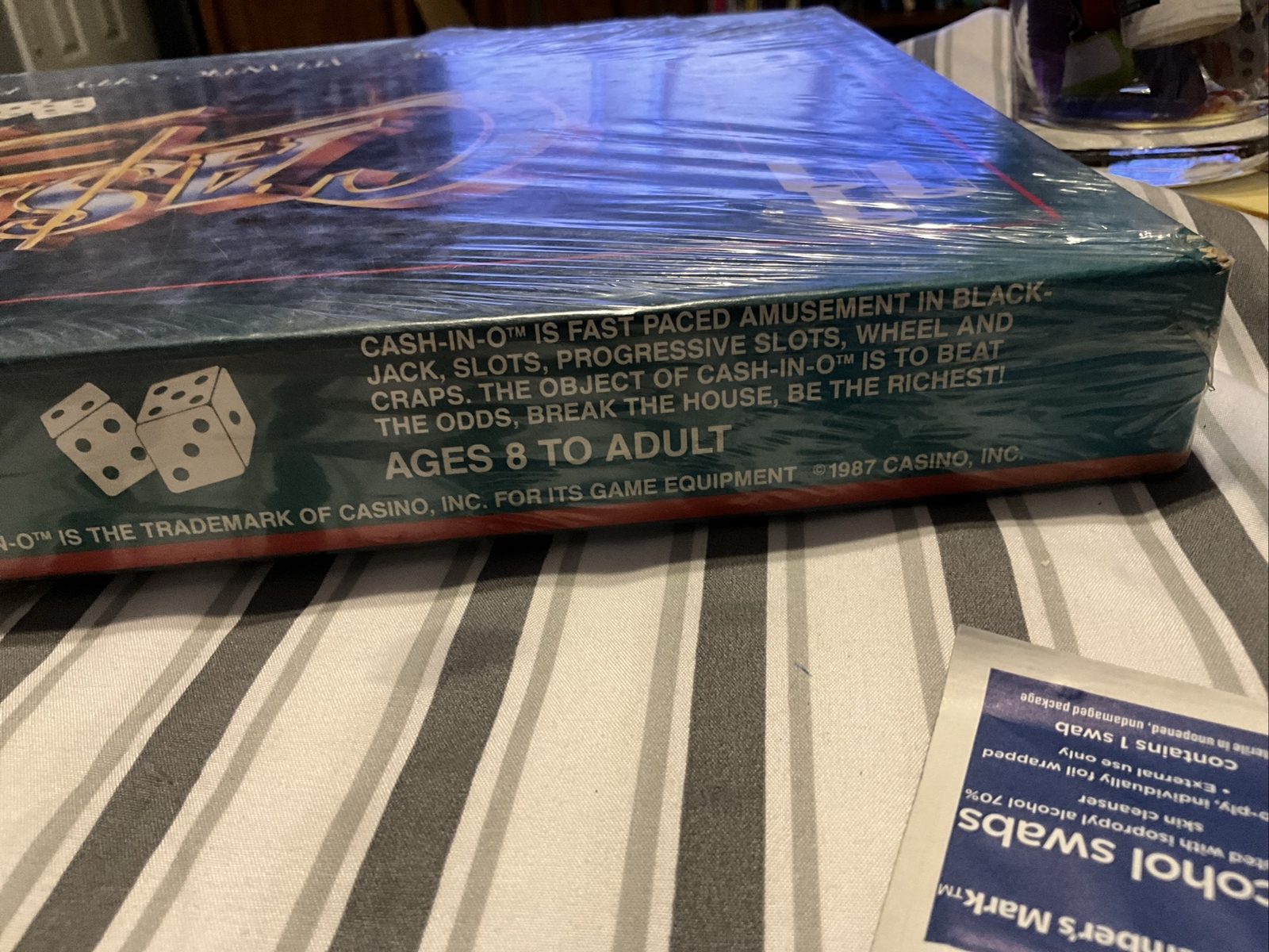 Ca$h In O Slots Board Game 1987 New Sealed 8 & UP FAST PACE GAME SLOTS, VINTAGE