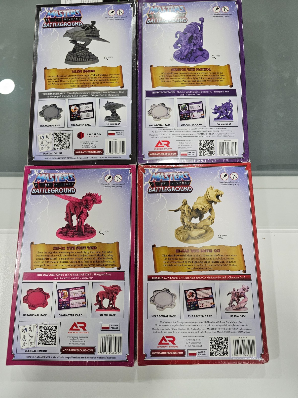 Masters of the Universe Battleground MOTU bundle 4 HeMan Skeletor She-Ra & Talon