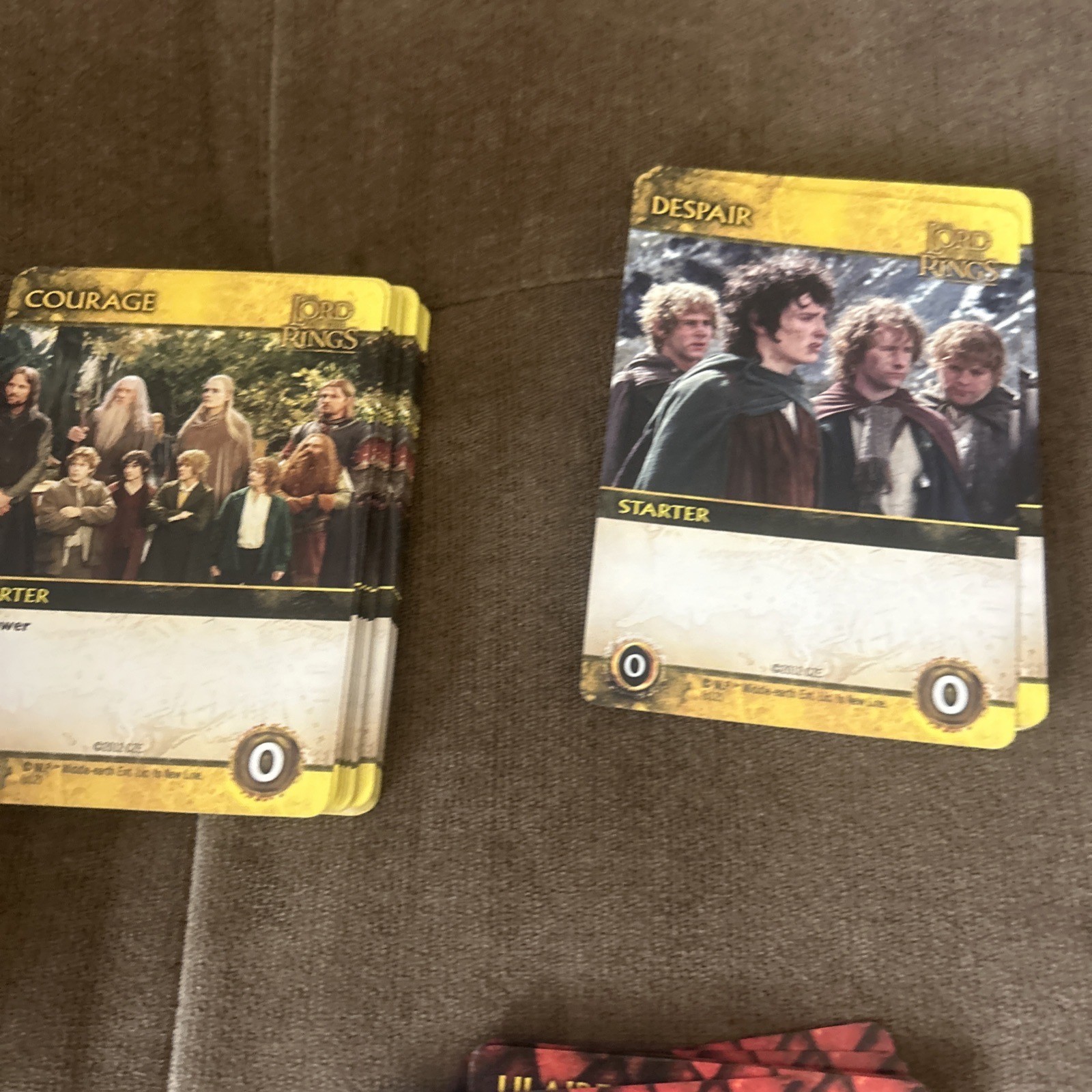 LORD OF THE RINGS Fellowship of the Ring Deck-Building Game LOTR Cryptozoic 2012