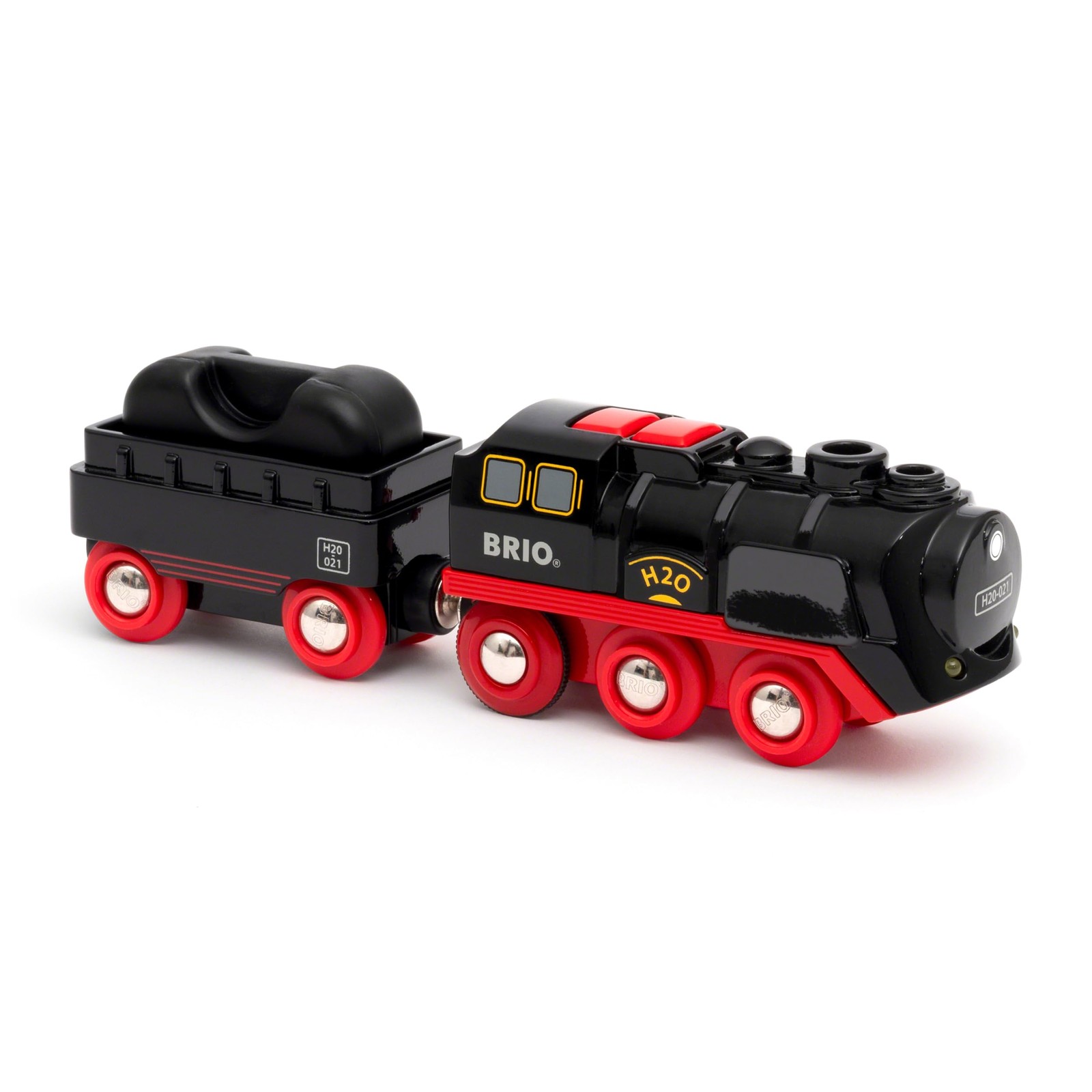 Battery Operated Steaming Train 3 Piece Motorized Engine Lights BRIO World Track