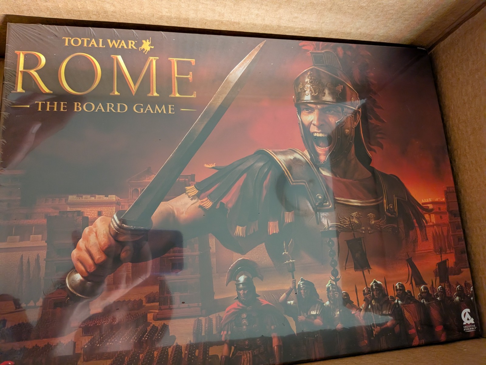 Total War Rome Board Game + Expansion, Coins & Buildings &Bag NEW/Still sealed