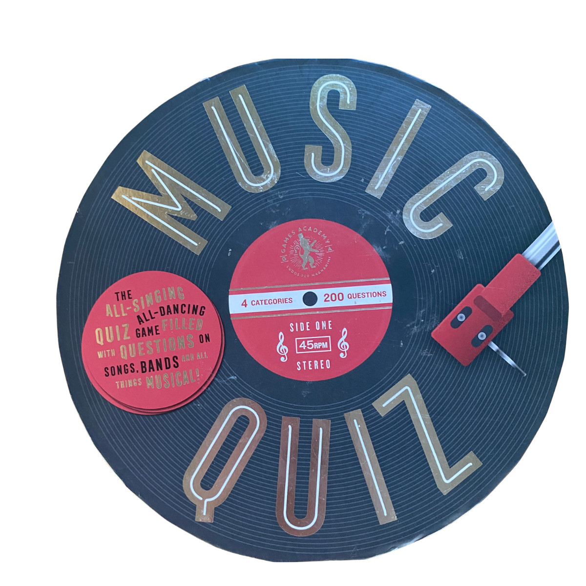 Music Quiz Game Open Box but Factory Sealed Cards Inside 200 Music Questions