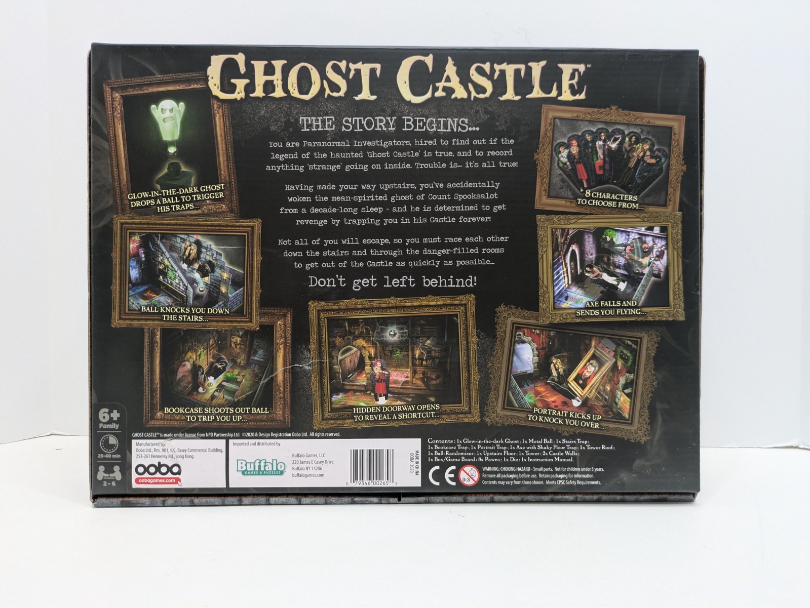2020 Ghost Castle: Enter If You Dare! Board Family Game Buffalo Games So Cute