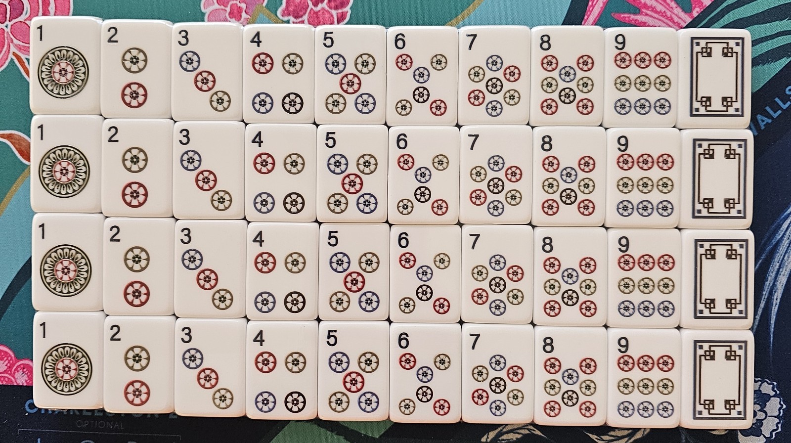 Lyla Inspired Navy Backed 4 Layer Engraved American Mahjong Set, 160 Tiles